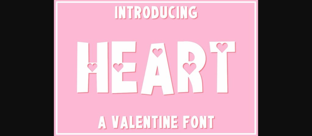 Heart Font Poster 3