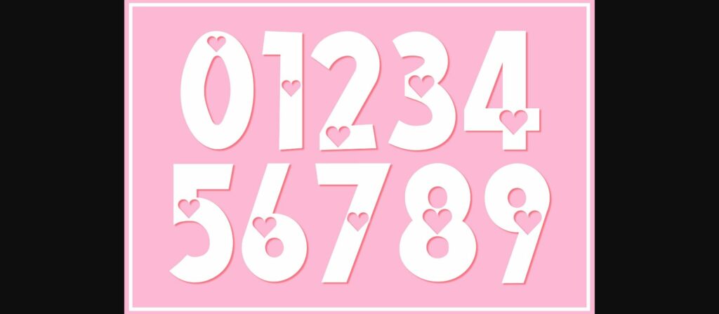 Heart Font Poster 5