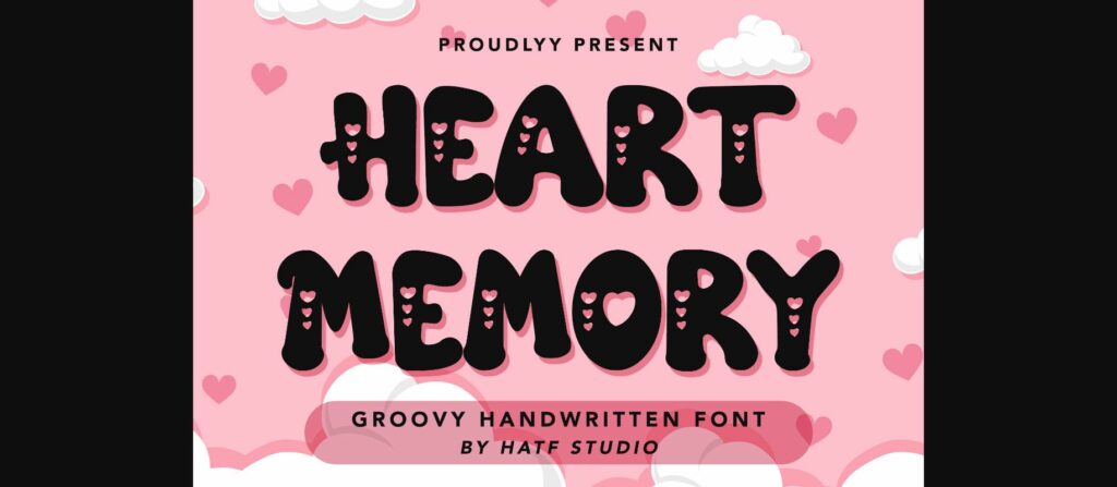 Heart Memory Font Poster 1