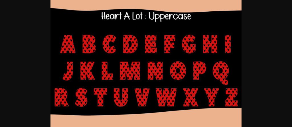 Heart a Lot Font Poster 5