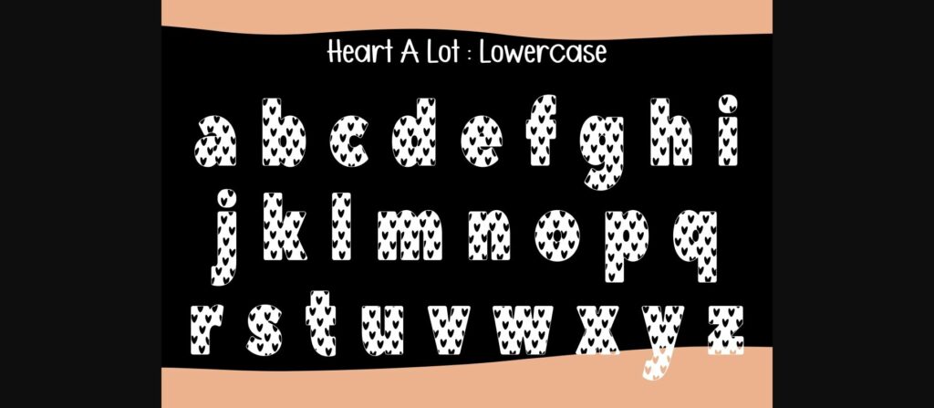Heart a Lot Font Poster 6