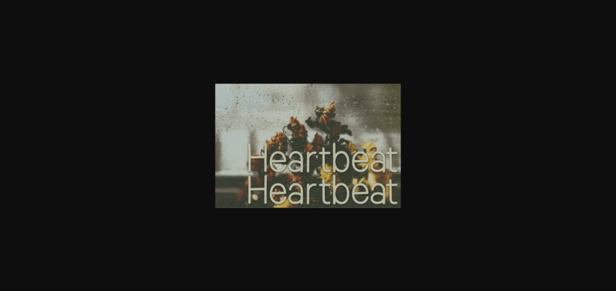 Heartbeat Font Poster 3