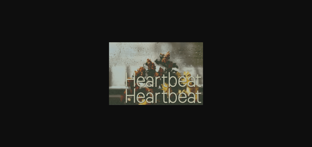 Heartbeat Font Poster 1