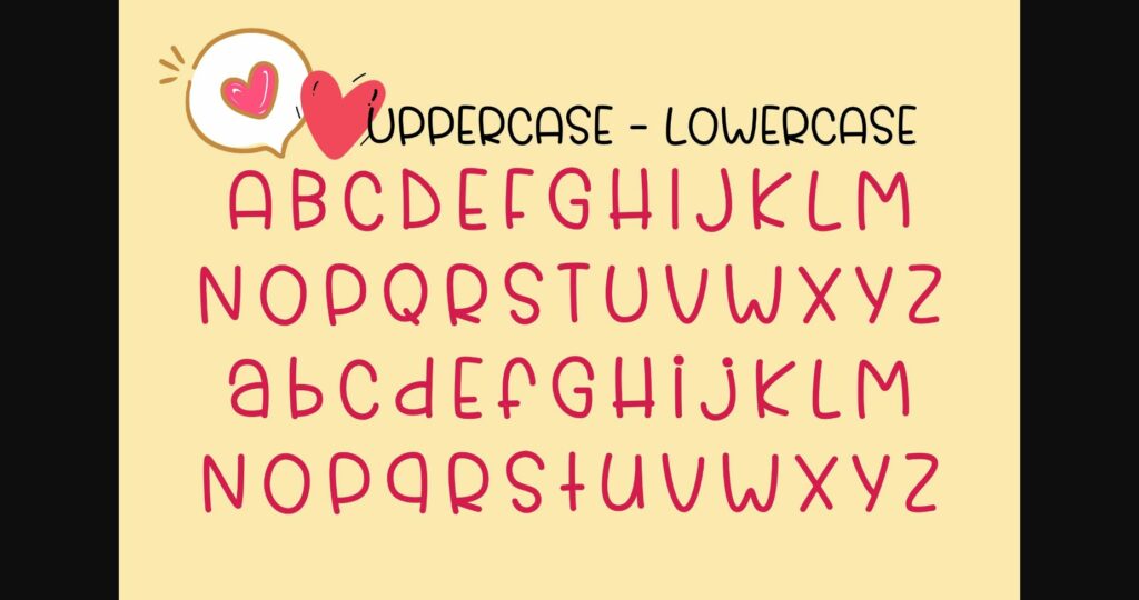 Heartbeat Font Poster 5