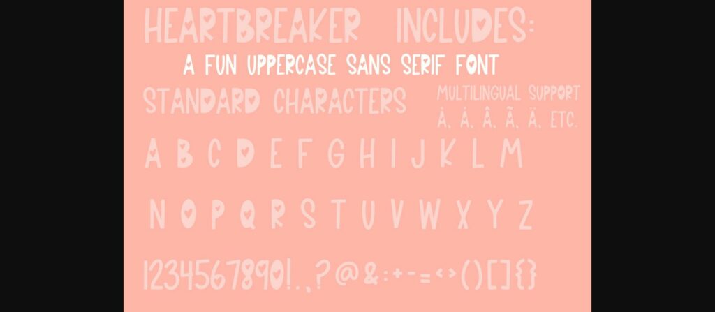 Heartbreaker Font Poster 6