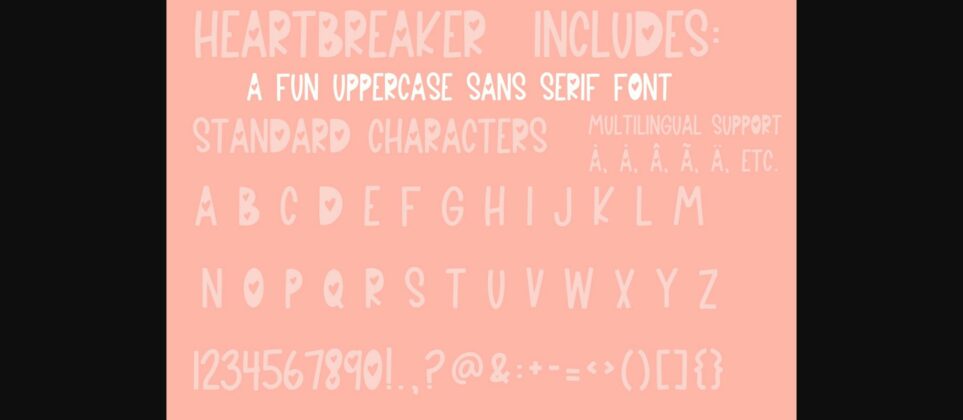 Heartbreaker Font Poster 6