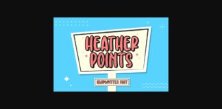 Heather Points Font Poster 1