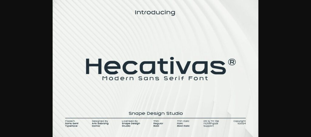 Hecativas Font Poster 1