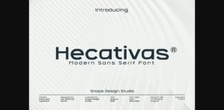 Hecativas Font Poster 1