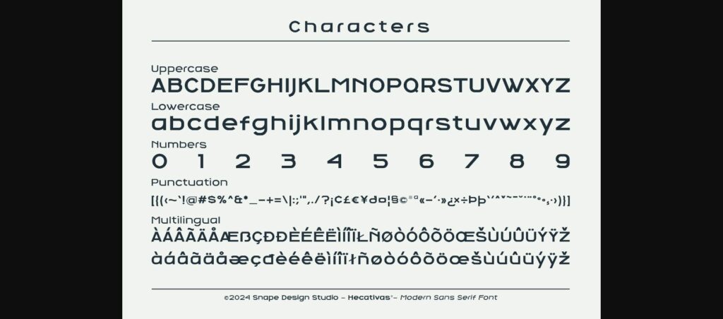 Hecativas Font Poster 5