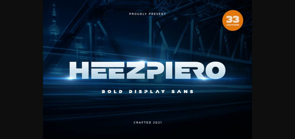 Heezpiero Font Poster 1