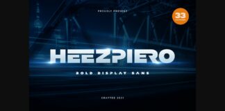 Heezpiero Font Poster 1