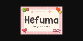 Hefuma Font Poster 1