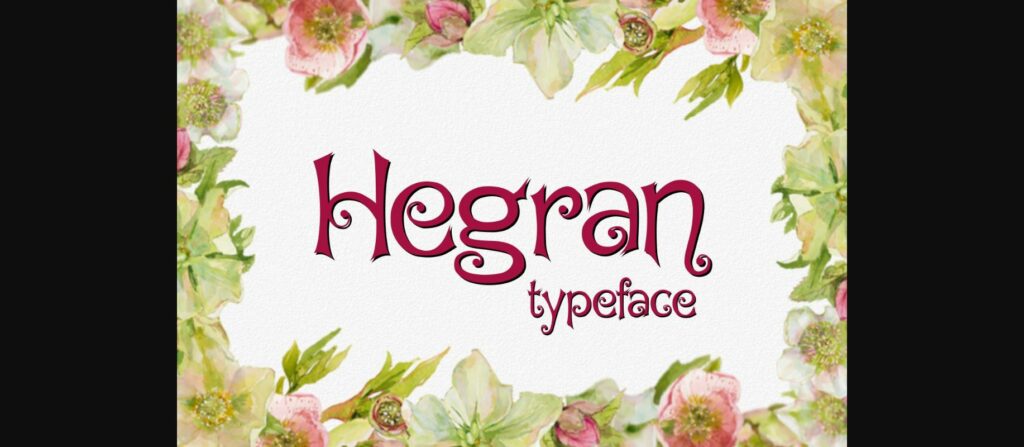 Hegran Font Poster 1