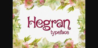 Hegran Font Poster 1