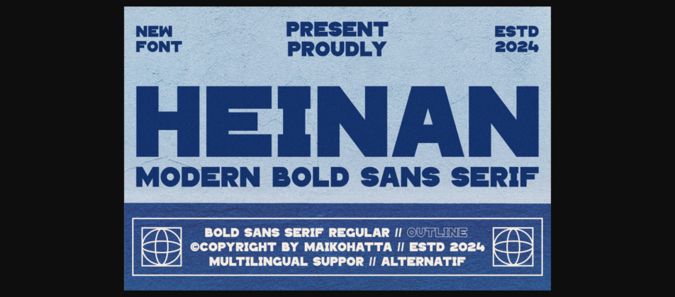 Heinan Font Poster 3