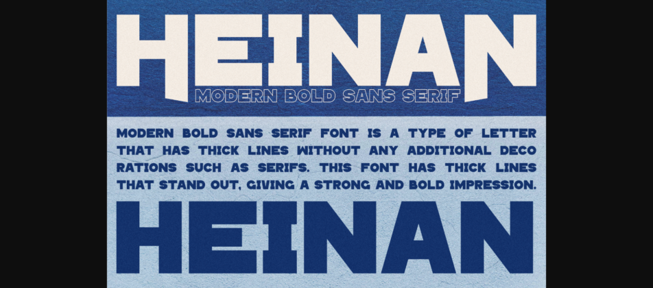 Heinan Font Poster 2