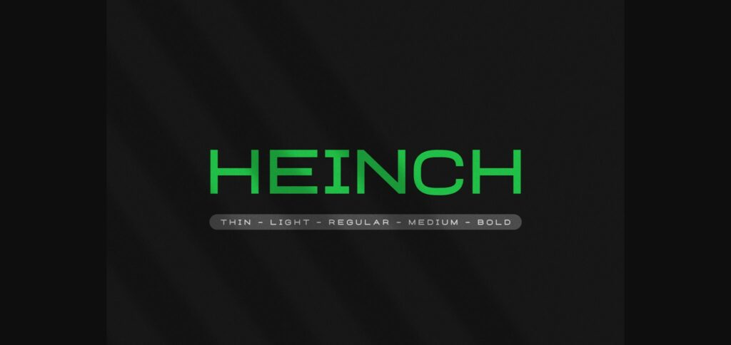 Heinch Font Poster 3