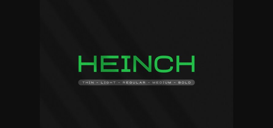 Heinch Font Poster 3