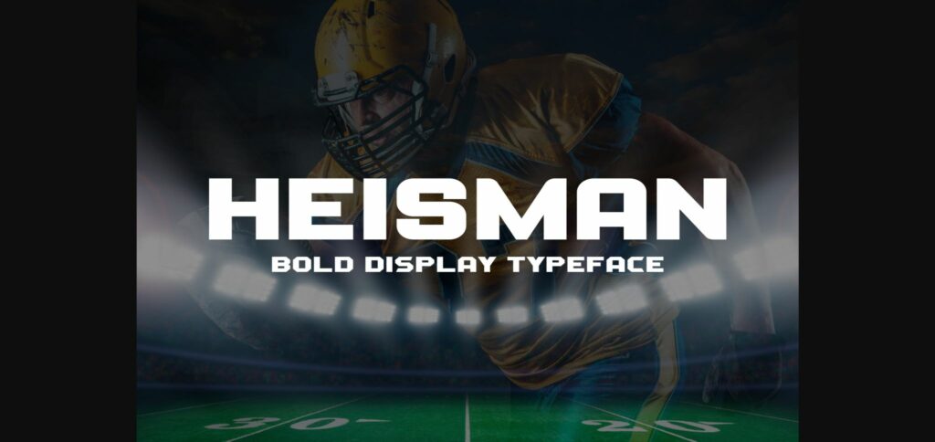 Heisman Font Poster 3