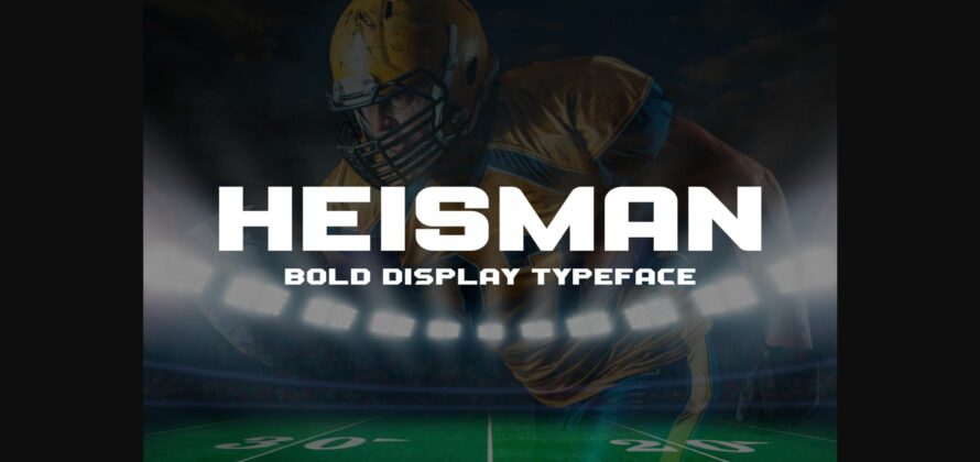 Heisman Font Poster 3