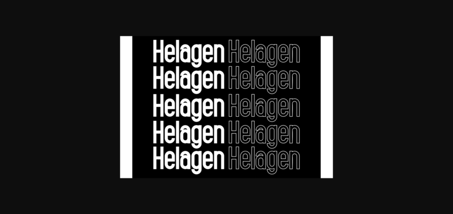 Helagen Font Poster 10