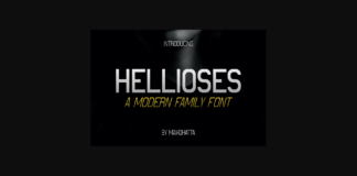 Hellioses Font Poster 1