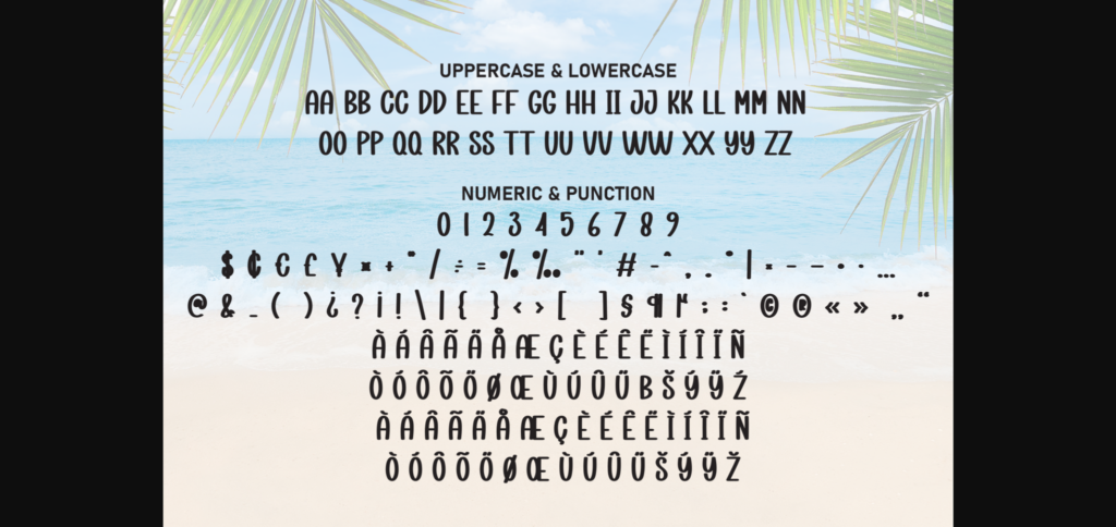 Hello Beach Font Poster 9