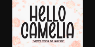 Hello Camelia Font Poster 1