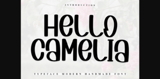 Hello Camelia Font Poster 1