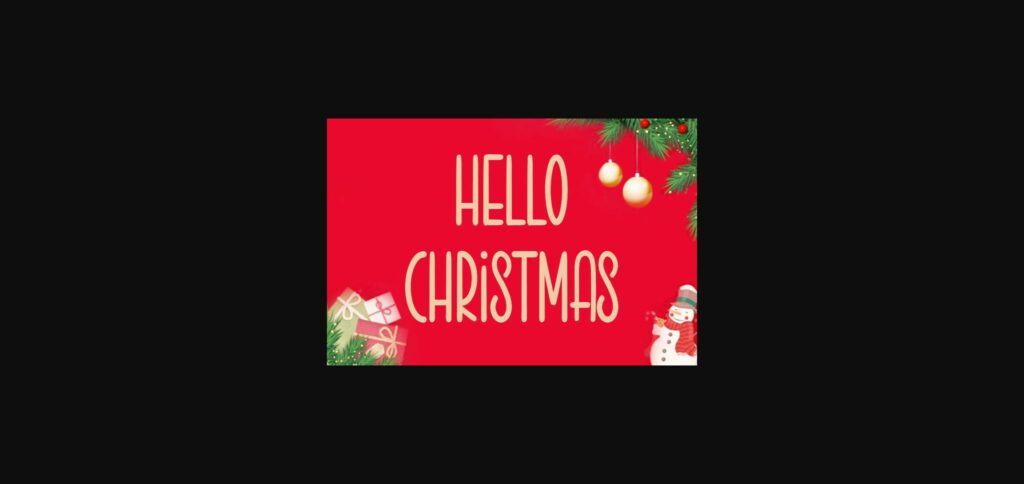 Hello Christmas Font Poster 1