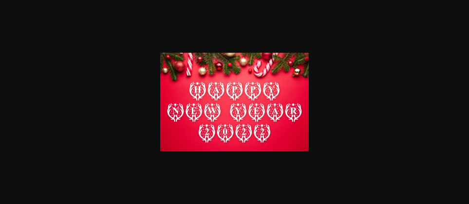 Hello Christmas Monogram Font Poster 8