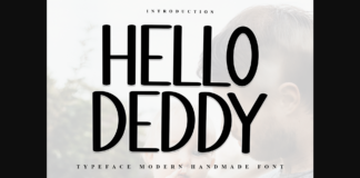 Hello Deddy Font Poster 1