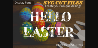 Hello Easter Font Poster 1