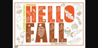 Hello Fall Font Poster 1