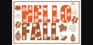 Hello Fall Font Poster 1