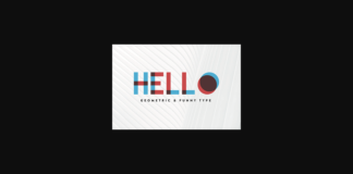 Hello Font Poster 1