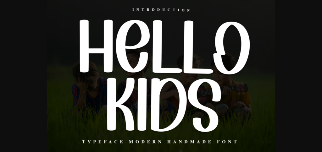 Hello Kids Font Poster 1