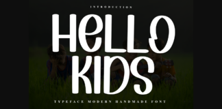 Hello Kids Font Poster 1