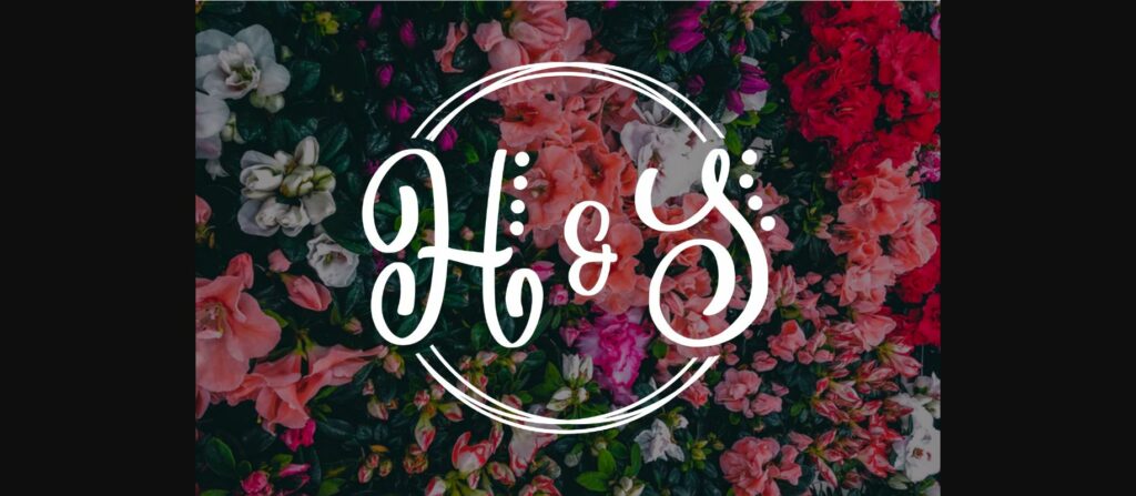 Hello Monogram Font Poster 6