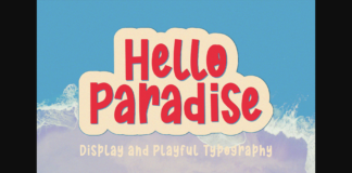 Hello Paradise Font Poster 1