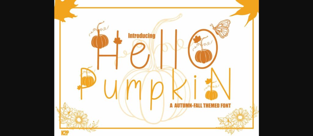 Hello Pumpkin Font Poster 3