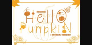 Hello Pumpkin Font Poster 1