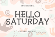 Hello Saturday Fonts