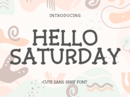 Hello Saturday Fonts