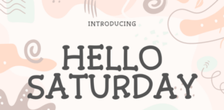 Hello Saturday Fonts