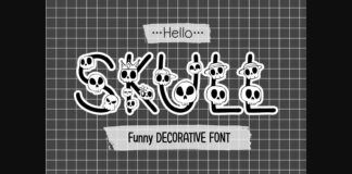 Hello Skull Font Poster 1