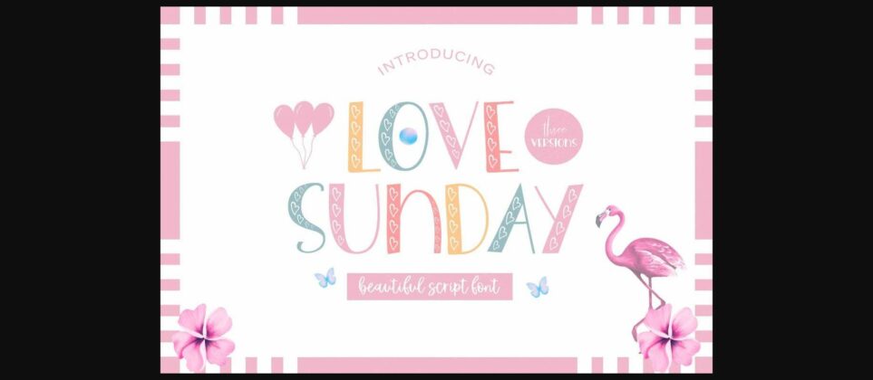 Hello Sunday Font Poster 3