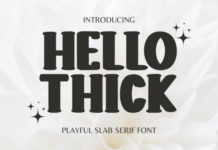 Hello Thick Font