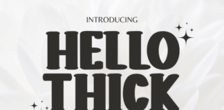 Hello Thick Font